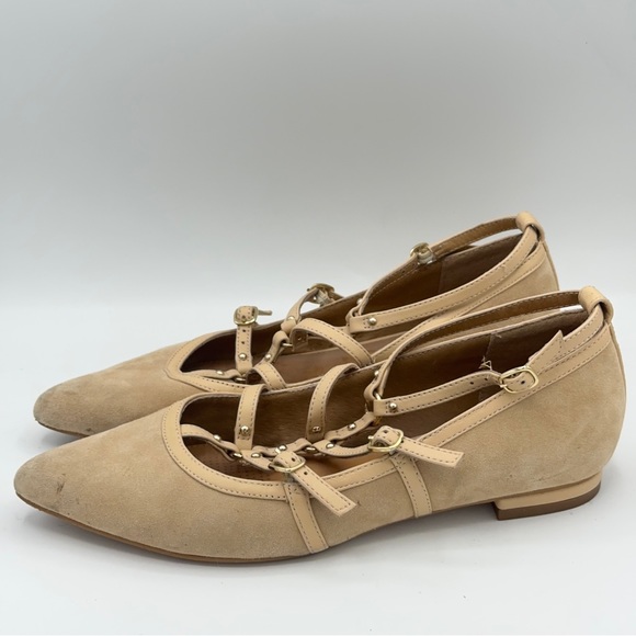 CORSO COMO Mince Caged Pointed Flats Tan Cream Neutral - Picture 4 of 7